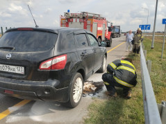 20.09.2025 спасатели-пожарные  Службы спасения  г. Краснодара устранили последствия ДТП на а/д Краснодар-Кропоткин, 4 км.